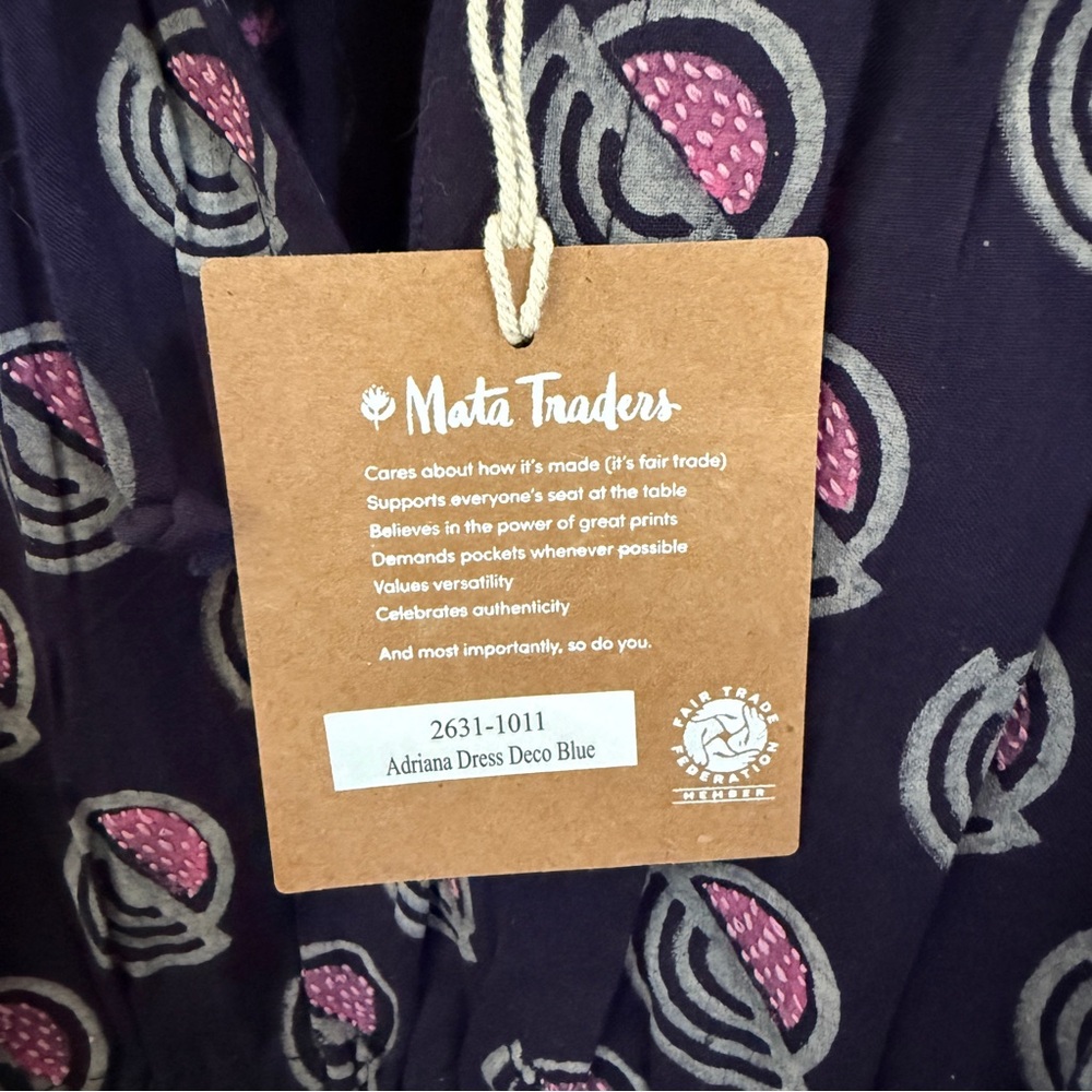 Mata Traders Ariana Dress Navy - Picture 5 of 6